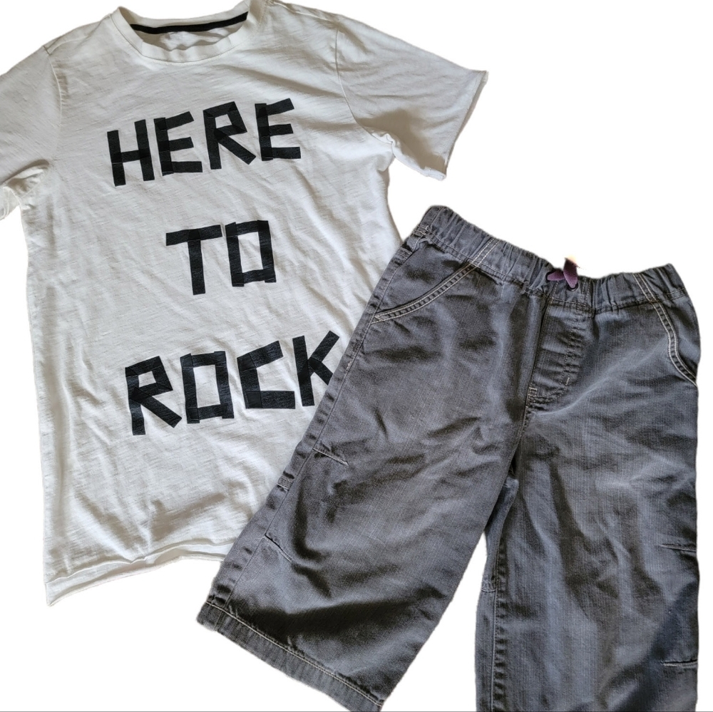 Mini Boden Boys Board Shorts - Gray Size 9Y